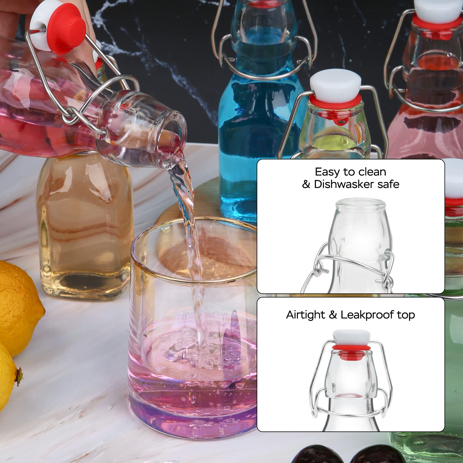 ZEBEIYU vanilla extract bottle with dishwasher-safe design.