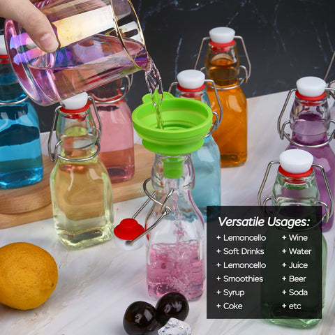 ZEBEIYU 4 oz bottle suitable for home brewing and syrups.