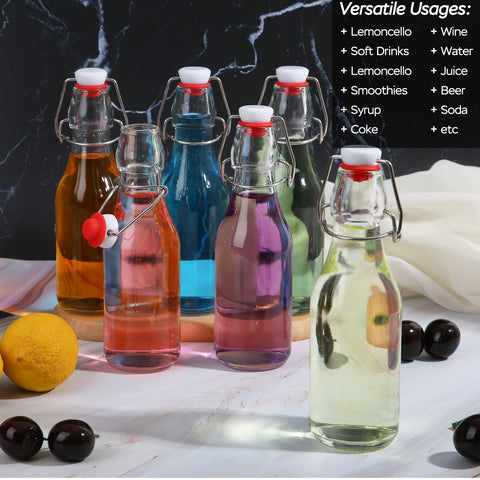 ZEBEIYU oil and vinegar bottle with seal for freshness
