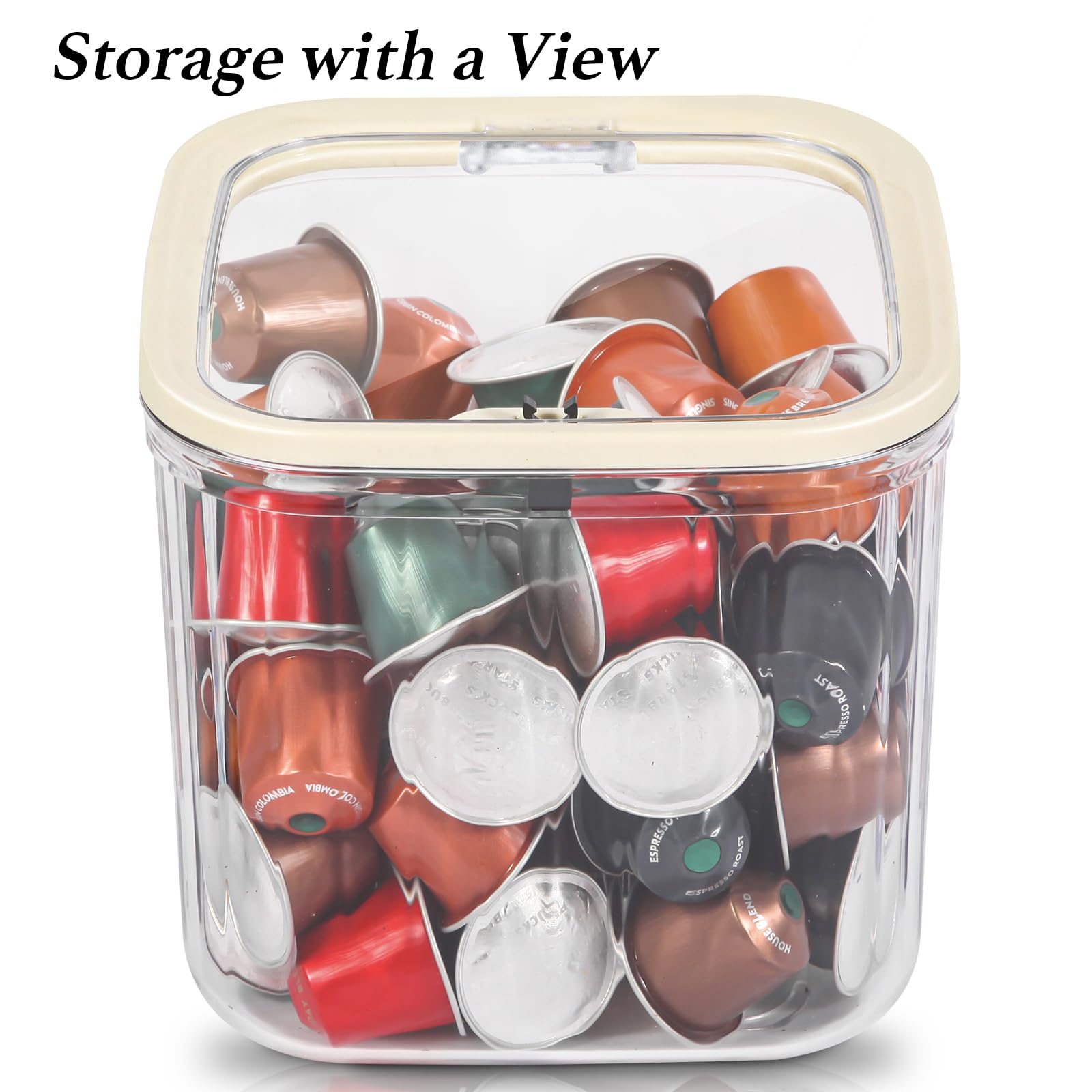ZECENN counter-top pod organizer fits Nespresso and Keurig pods
