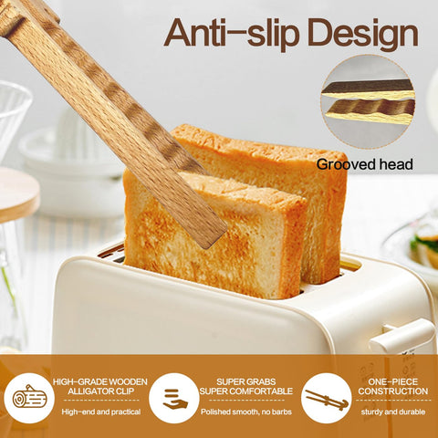 Zeikiwe magnetic storage on fridge keeps toaster tongs within reach