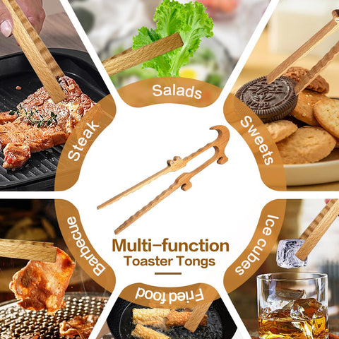 Zeikiwe versatile kitchen tongs for appetizers, pickles, and salads