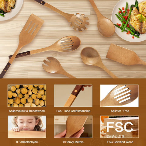 Zeikiwe mixing spoon with smooth, splinter-free comfort in hand.