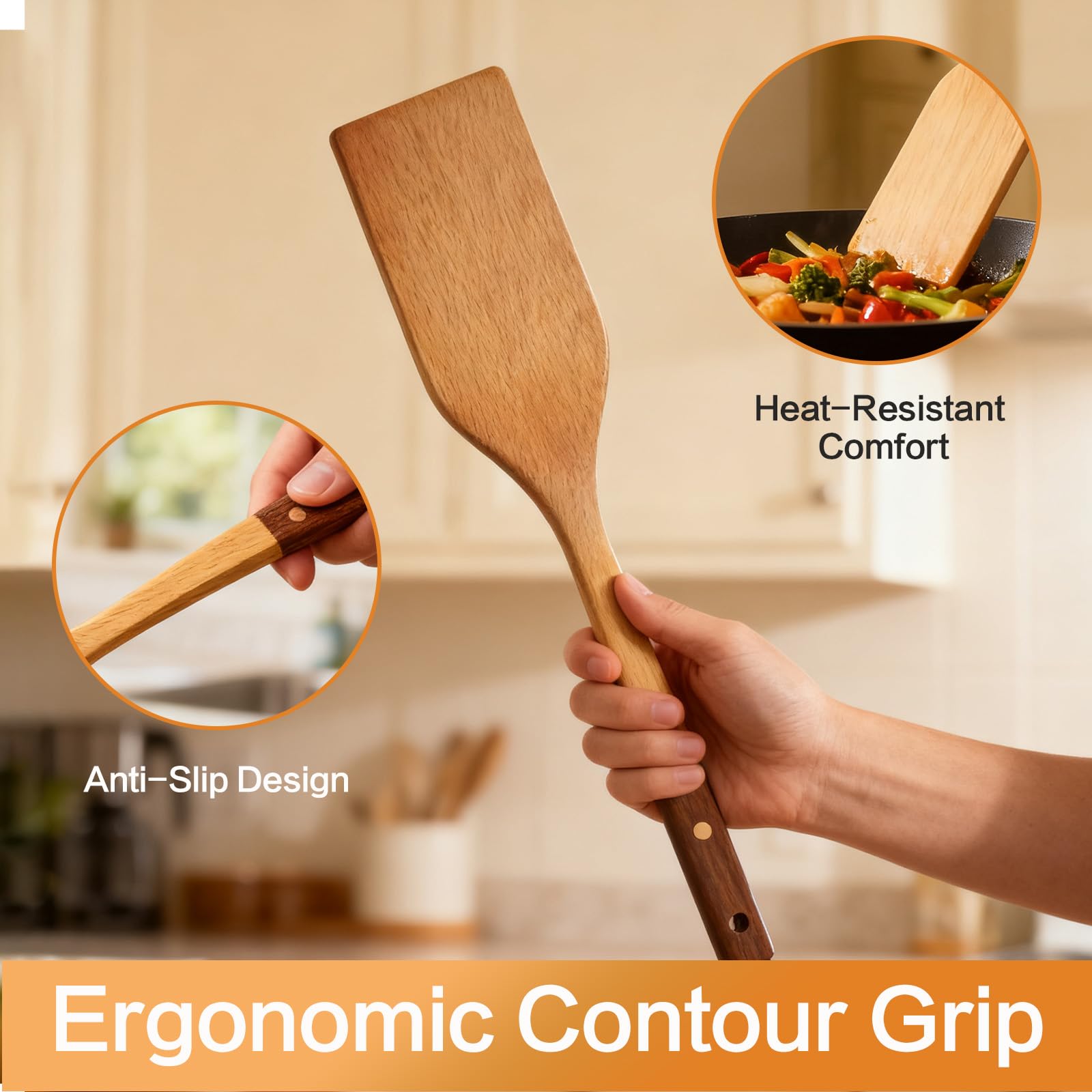 Zeikiwe salad fork ideal for tossing greens and salads.