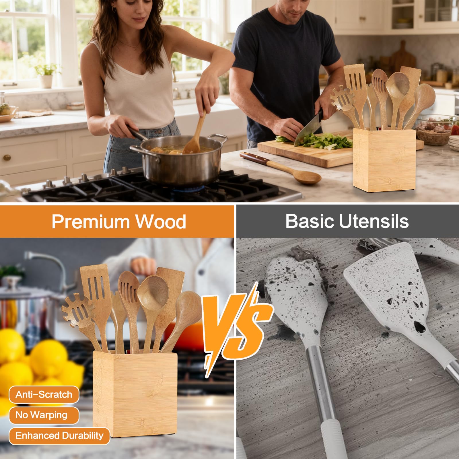 Zeikiwe skimmer spoon for light draining and easy pasta prep.