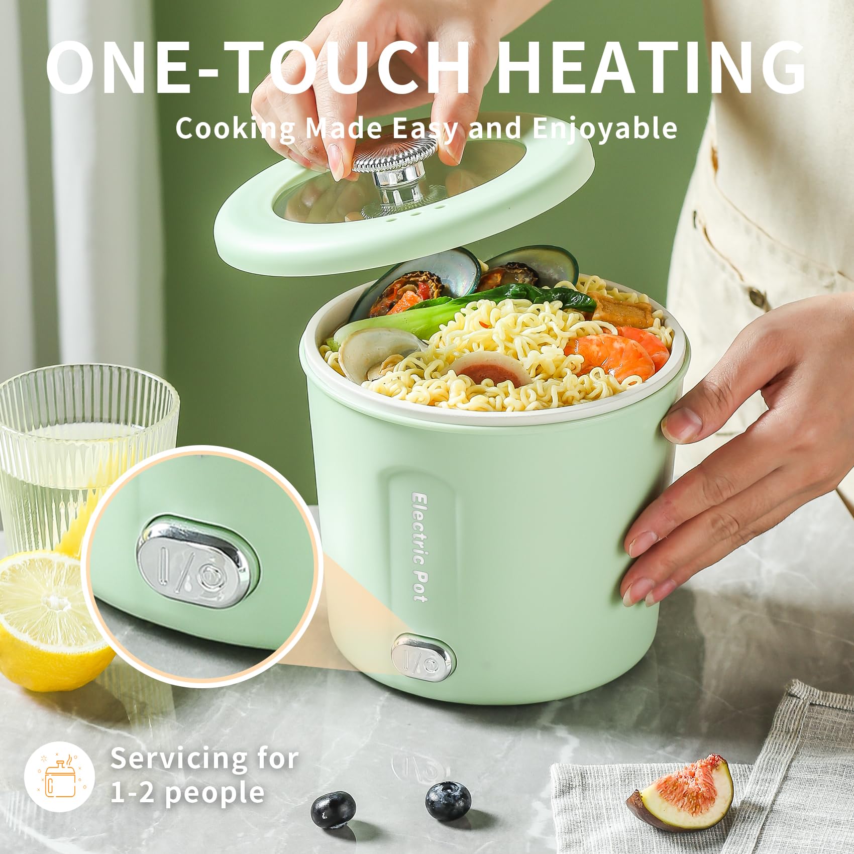 Zelarca all-in-one cooker for simple, compact meals beyond ramen.