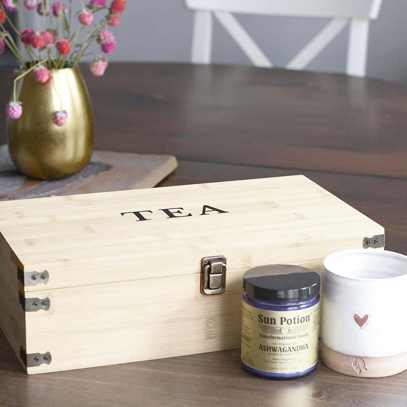 Zen Earth Inspired compact storage fits kitchen or living room decor gracefully.