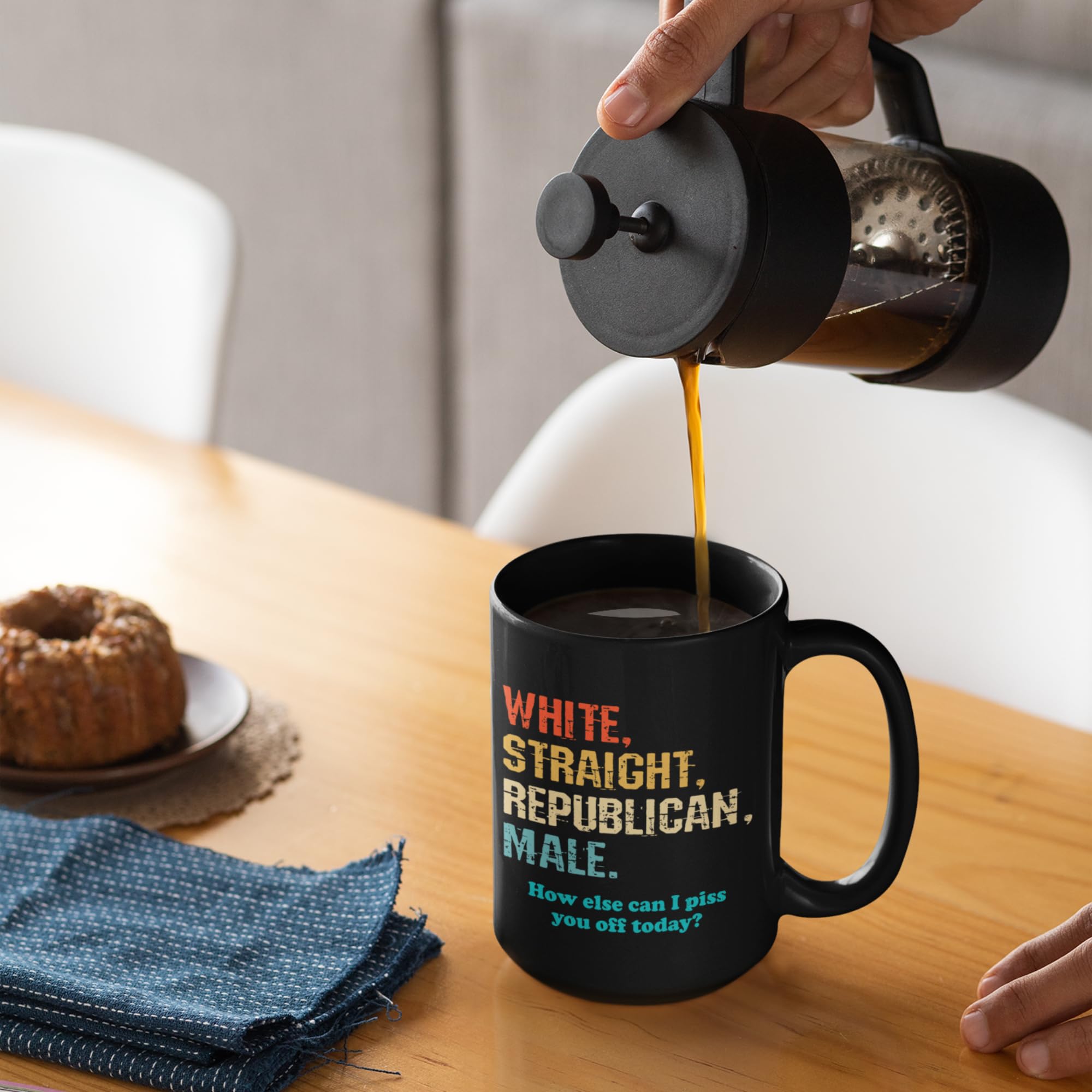 Zencooks Republican mug two-sided print for humorous morning routine