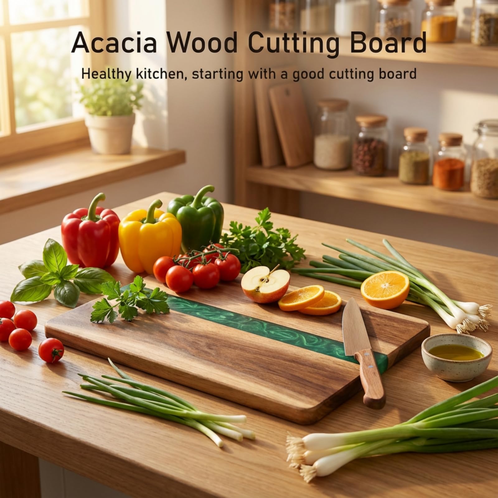 ZENFUN 10x15-inch resin board ideal for serving and prep at gatherings