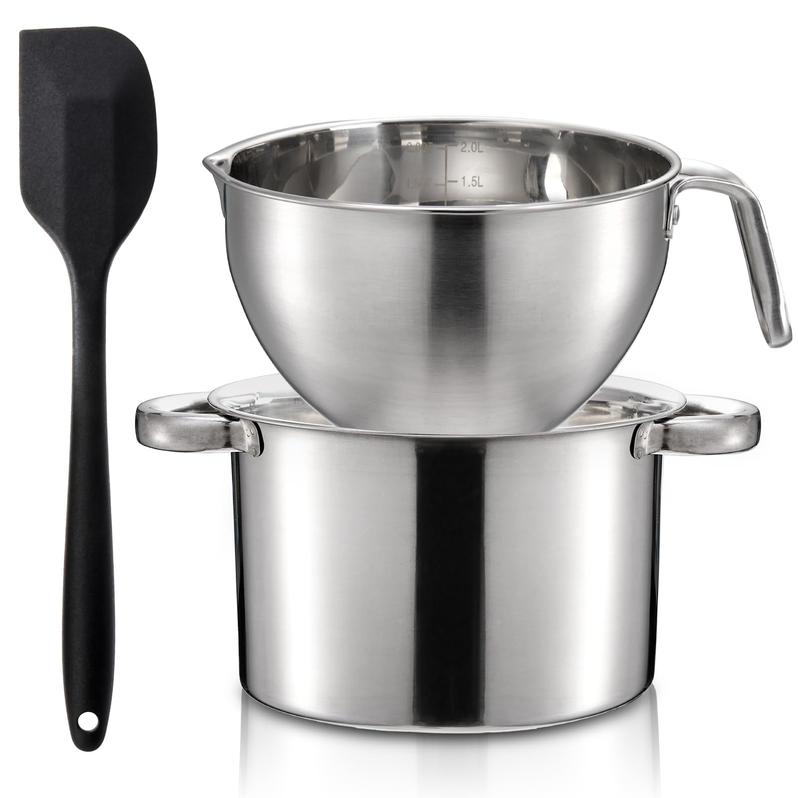 ZENFUN chocolate melting pot 1.8qt for smooth, even melting and dipping