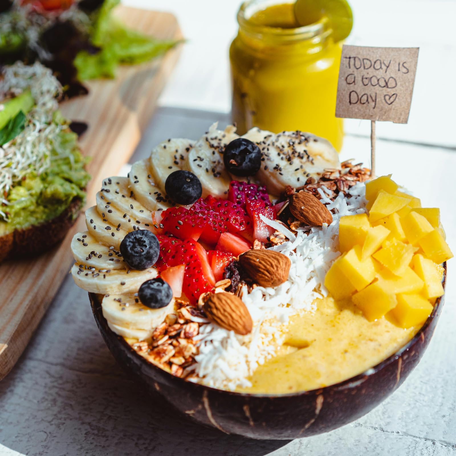 ZENFUN hand-crafted wooden spoons pair with bowls for eco-friendly dining.