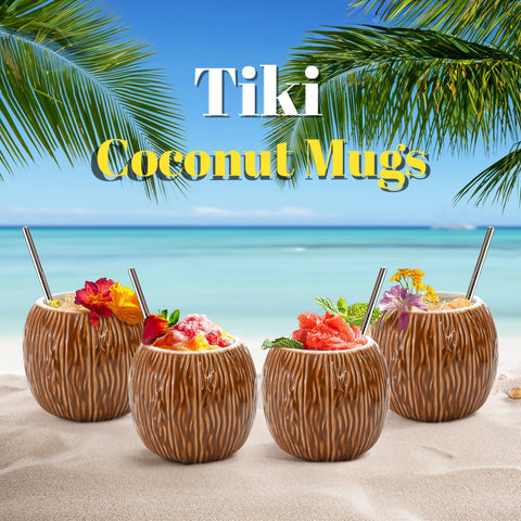 ZENFUN 17 oz capacity fits cocktails like Mai Tai or Pina Colada.