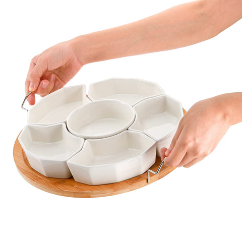 ZENFUN porcelain divided dishes are lead-free and non-toxic for safe daily use.
