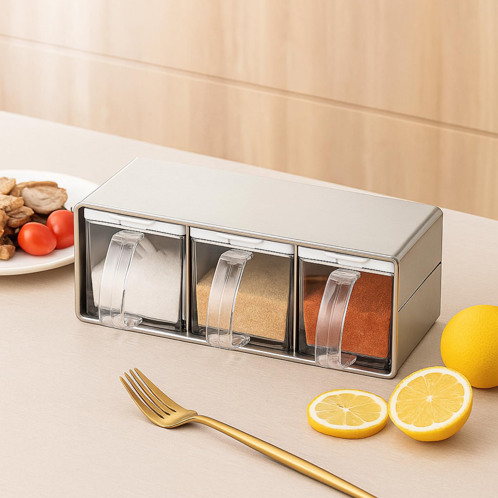 Zenfun included spoons aid precise portioning during cooking