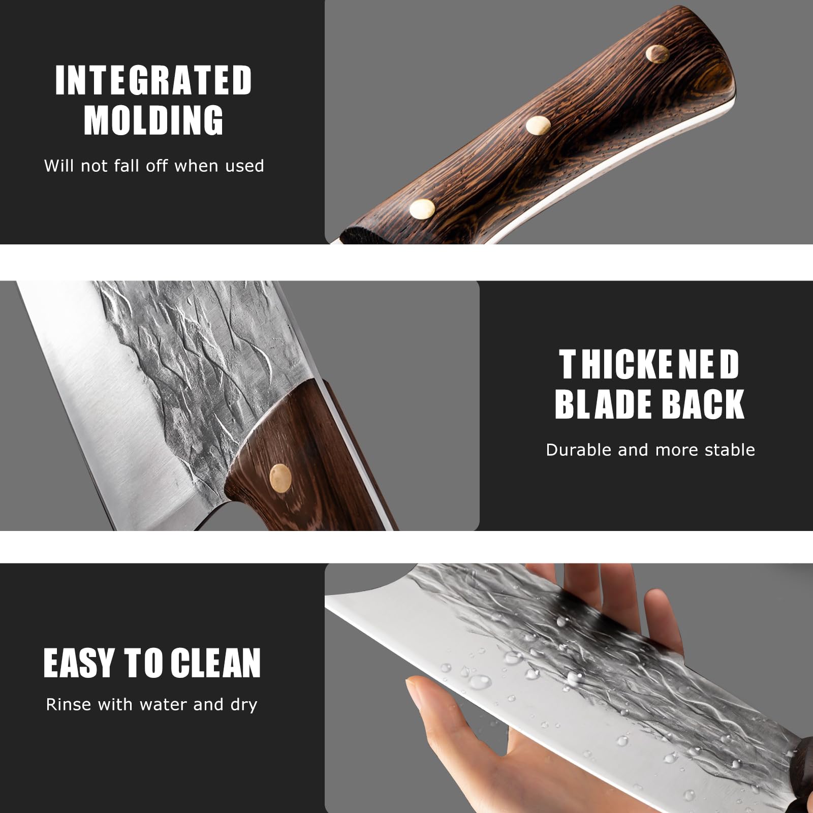 ZENG boning knife for precise meat separation and trimming.