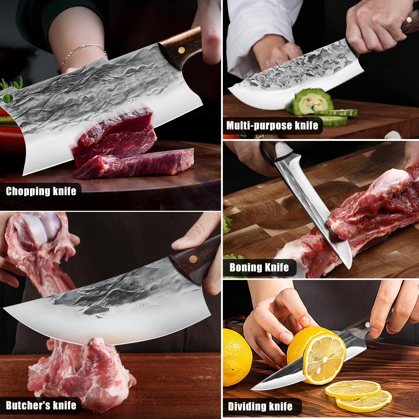 ZENG dividing knife for accurate portioning and prep efficiency.