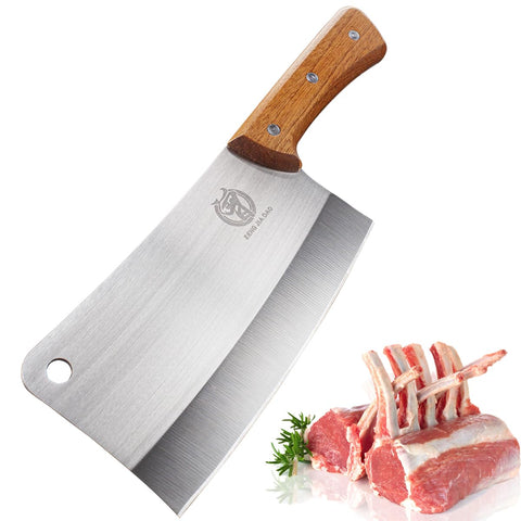 ZENG JIA DAO 7 inch cleaver blade edge ready for heavy chopping tasks