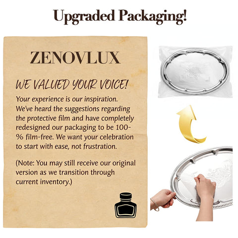 ZENOVLUX mirror finish close up showing high shine of the tray surface