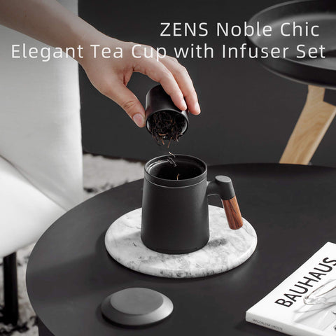 ZENS 12oz mug; versatile for tea and coffee any time
