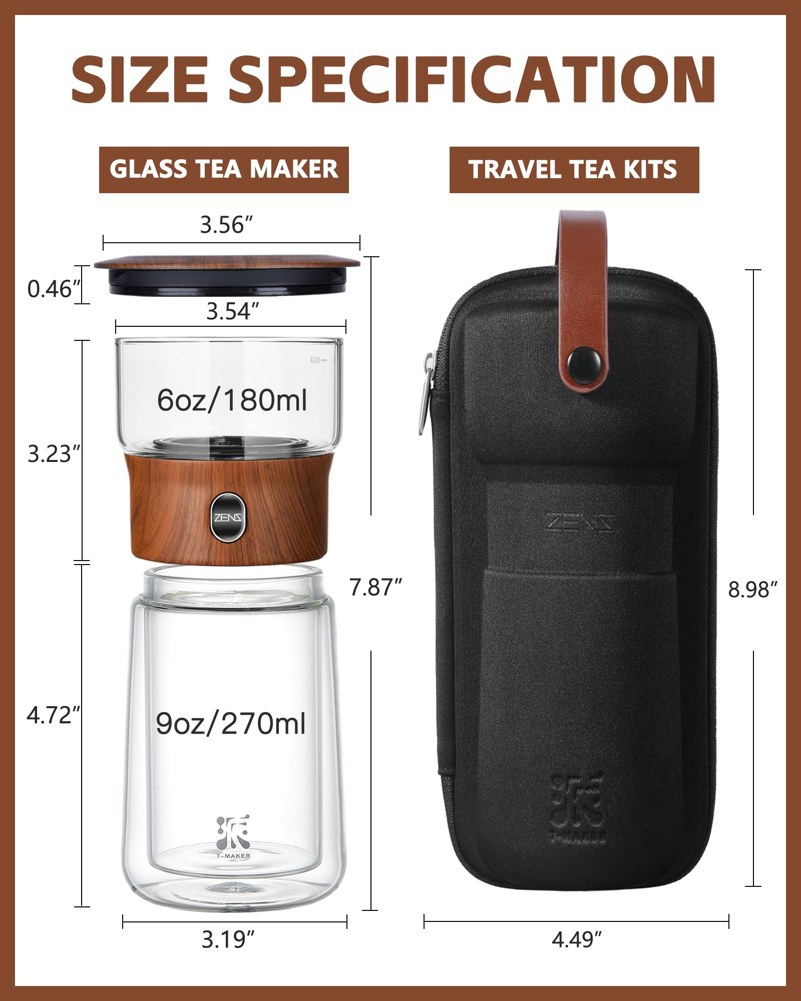 ZENS 316 stainless steel filter with micro holes for residue-free sipping.