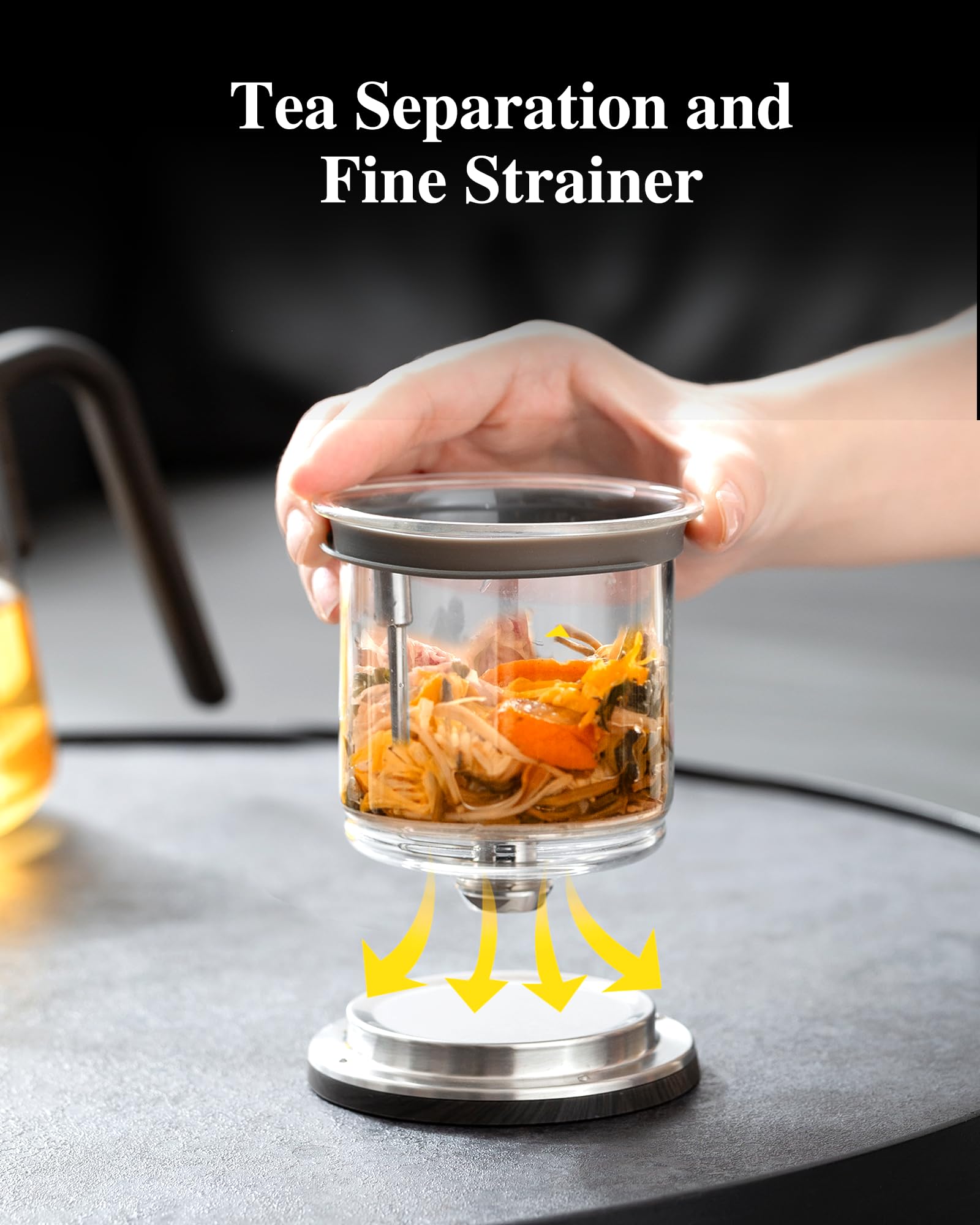 ZENS 800ml Capacity Teapot serves 2–4 people for shared tea moments