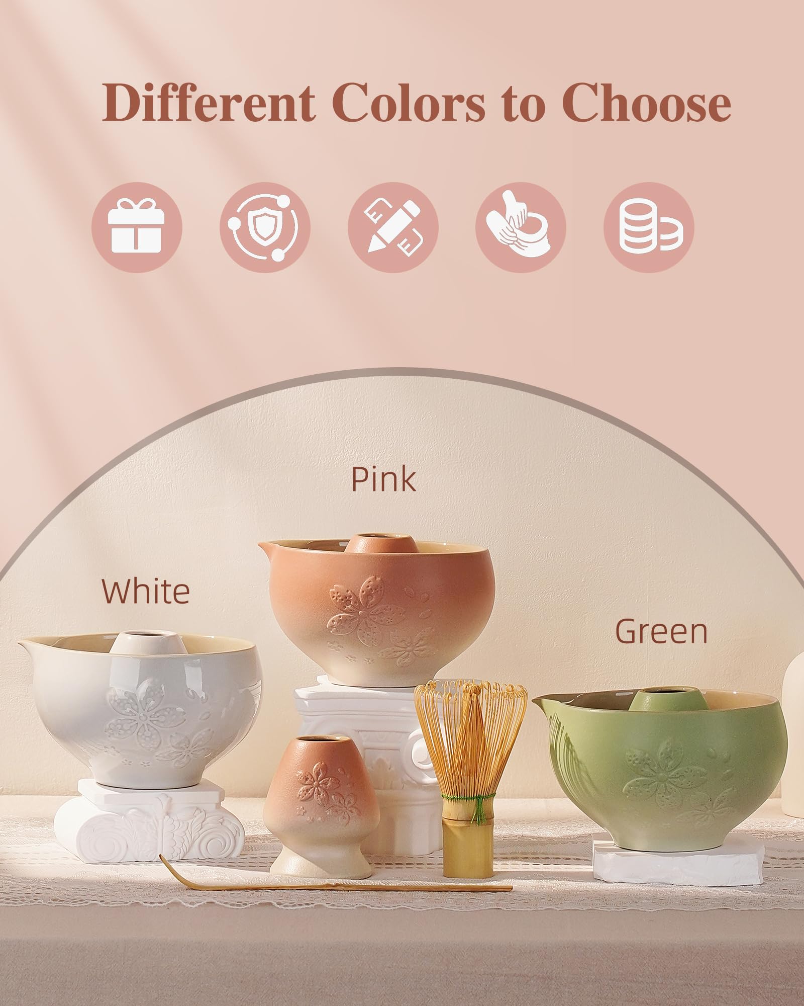 ZENS beige inner glaze aiding easy cleaning and stain resistance