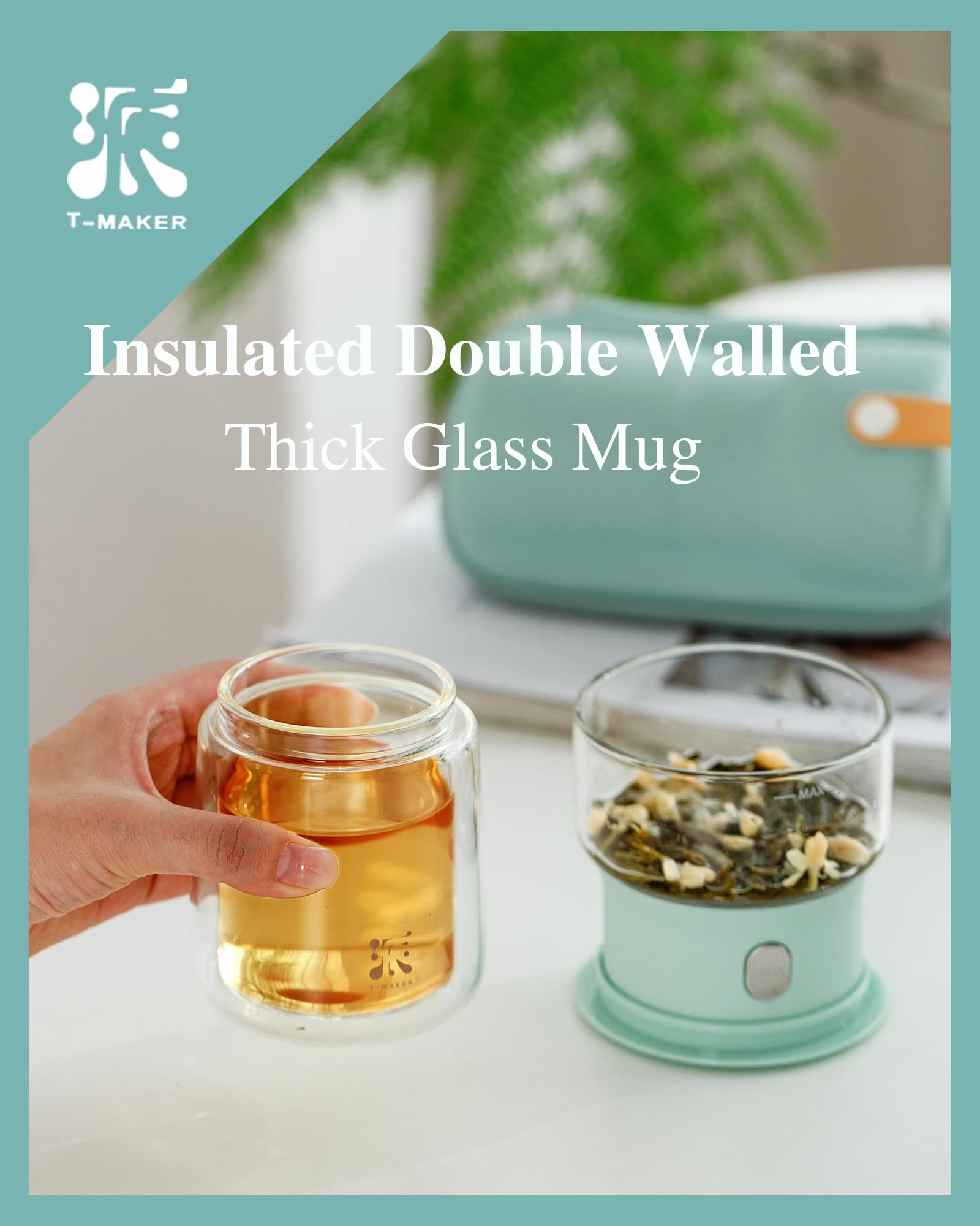 ZENS blue travel carry case enhances portability for tea on the go.