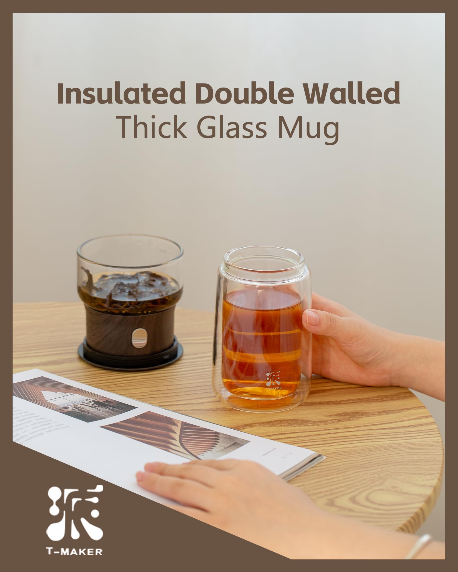 ZENS borosilicate glass construction—heat resistant and crystal-clear brewing.