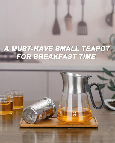 ZENS borosilicate glass construction stays durable and crystal-clear during brewing.