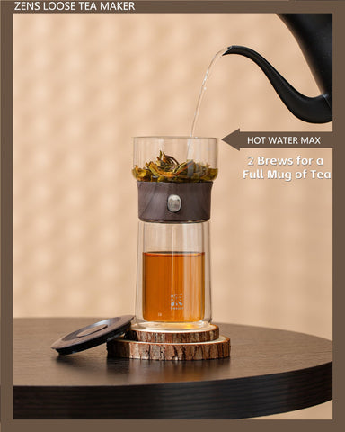 ZENS built-in infuser with 316 stainless steel—precise filtration for clean cups.