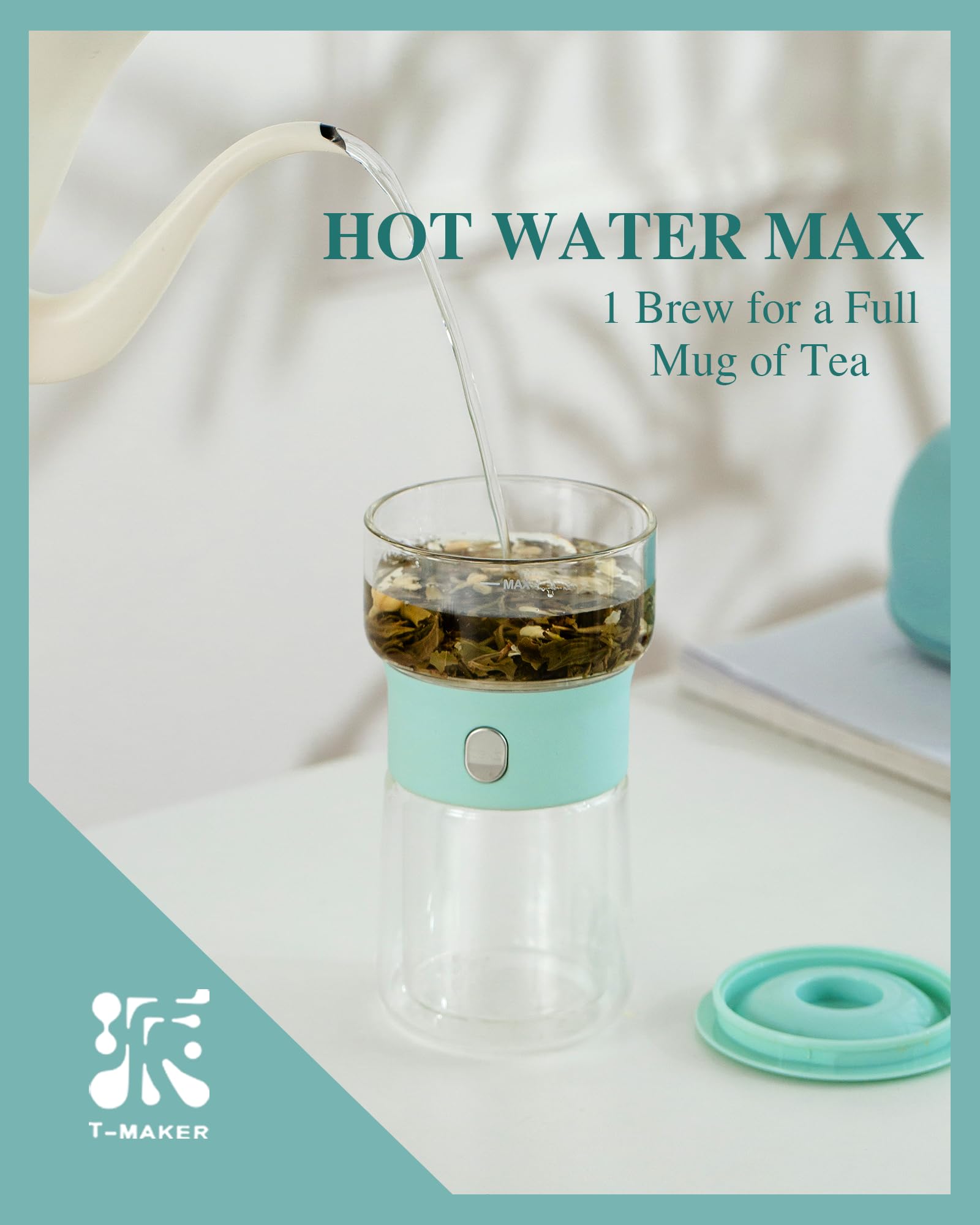 ZENS built-in infuser stainless-steel filter delivers clean sips.