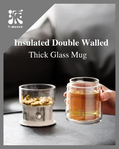 Built-in 316 stainless steel infuser ensures clean cups with minimal tea dregs.