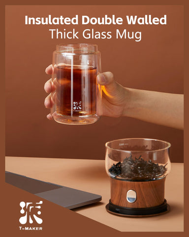 ZENS Double-walled mug design protects fingers from hot tea.