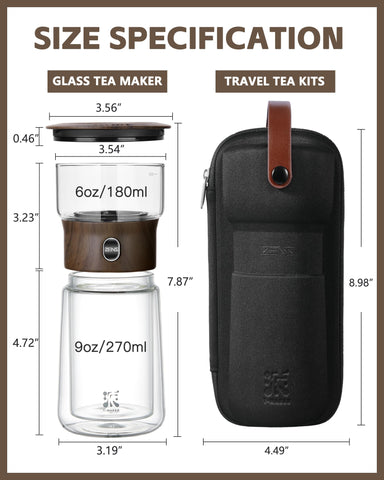 ZENS double-walled mug—safe, cool-to-touch handling of hot tea.