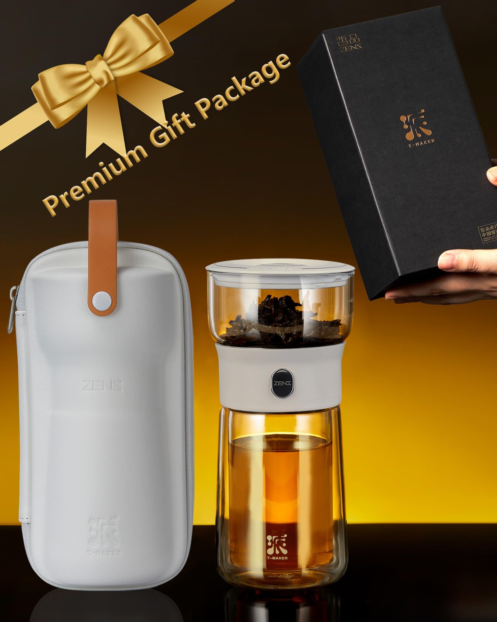 ZENS elegant gift box packaging for tea lovers
