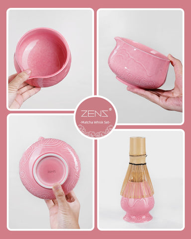 ZENS sakura pink glaze interior adds easy cleaning and style.