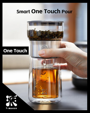 ZENS infuser close-up showing finer filtration for clear sips.