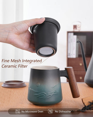ZENS mug lid doubles as a coaster, keeps tea warmer