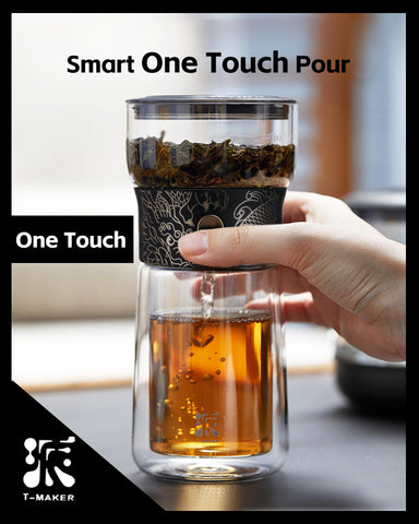 ZENS One-Touch Tea Maker top view for simple, precise brewing