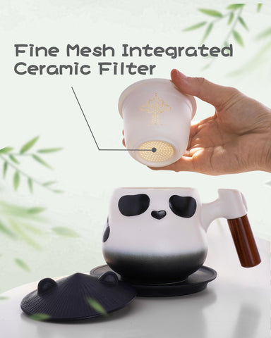 ZENS panda collector mug enhances kitchen display and tea rituals