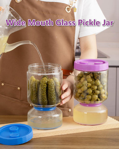 ZENS pickle jar fits olives and sliced pickles without soggy leftovers