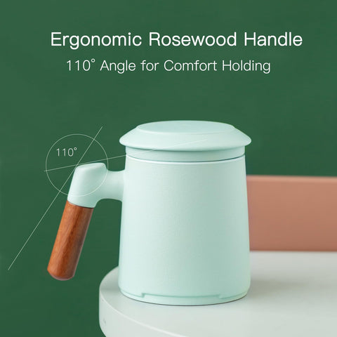 ZENS heavy ceramic construction ensures durability for daily tea rituals.