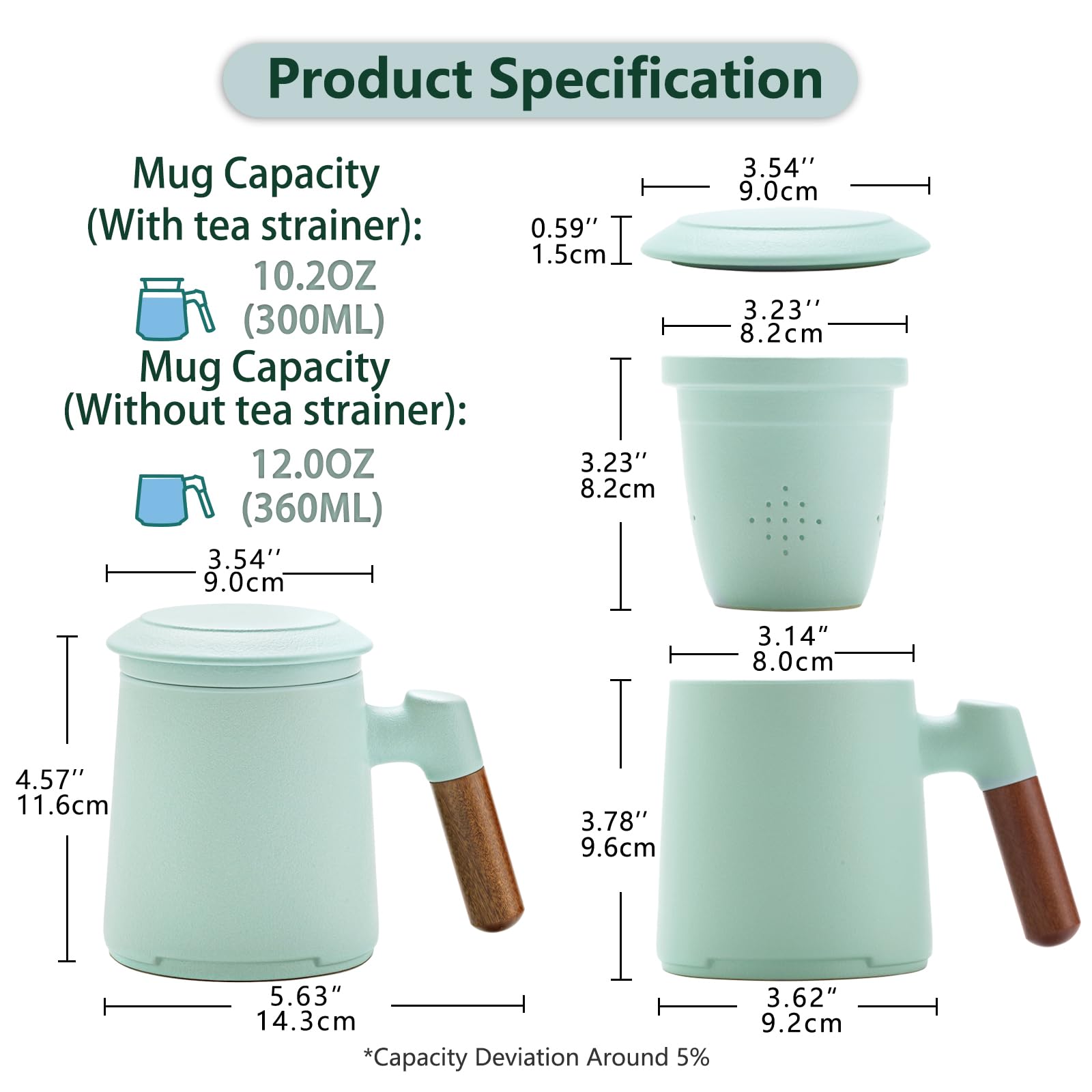 ZENS lid doubles as a coaster and keeps tea hot longer.