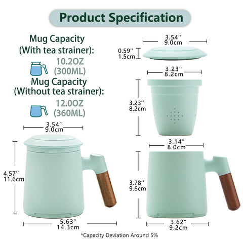 ZENS lid doubles as a coaster and keeps tea hot longer.