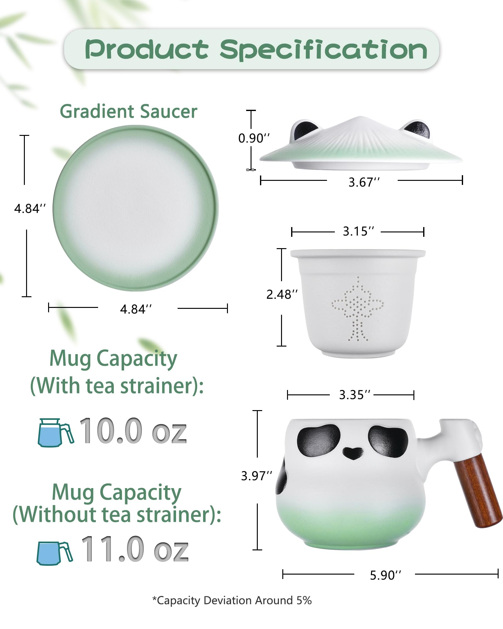 ZENS tea strainer with flower-hole design keeps leaves in and dregs out
