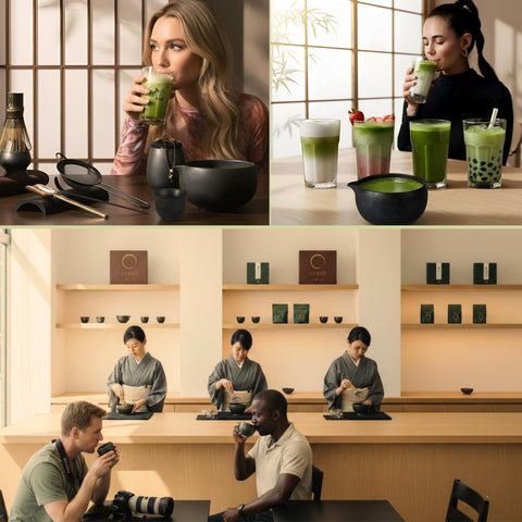 Zenso matching tea cloth and stand for clean presentation