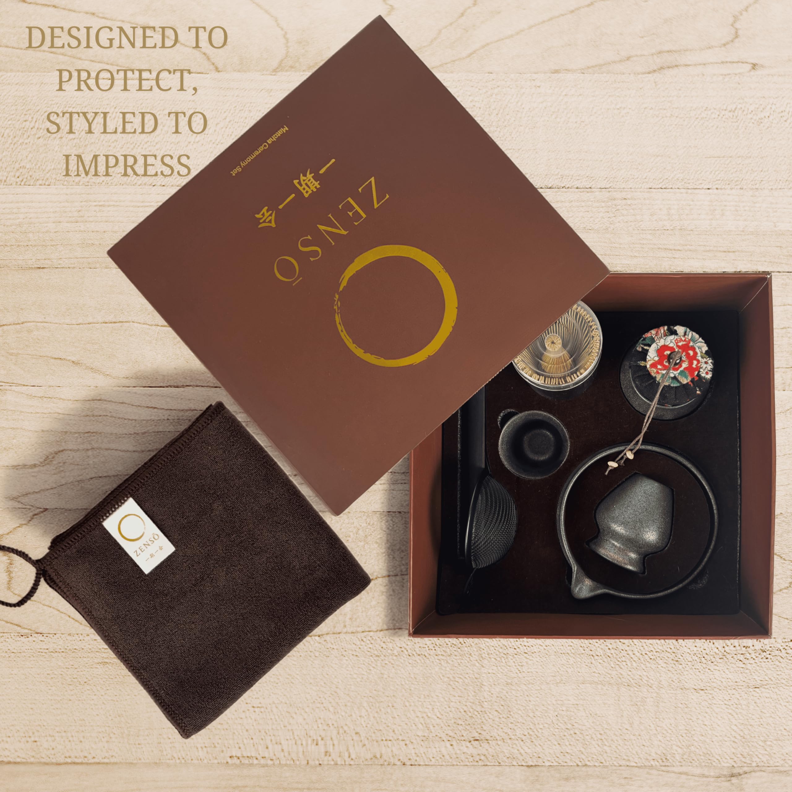 Zenso elegant tea cup ready for ceremonial or daily use