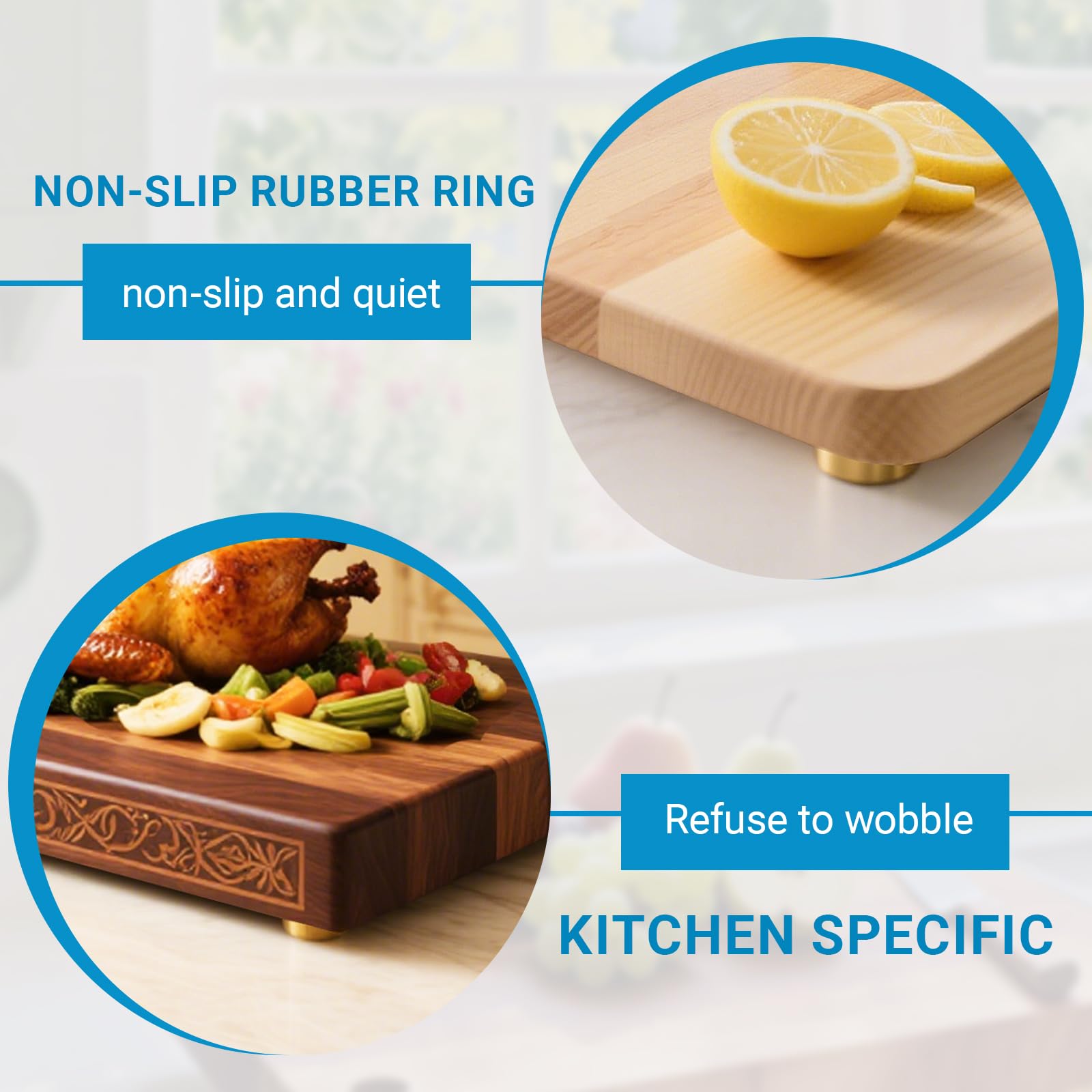 Solid brass construction offers durable, decorative kitchen hardware
