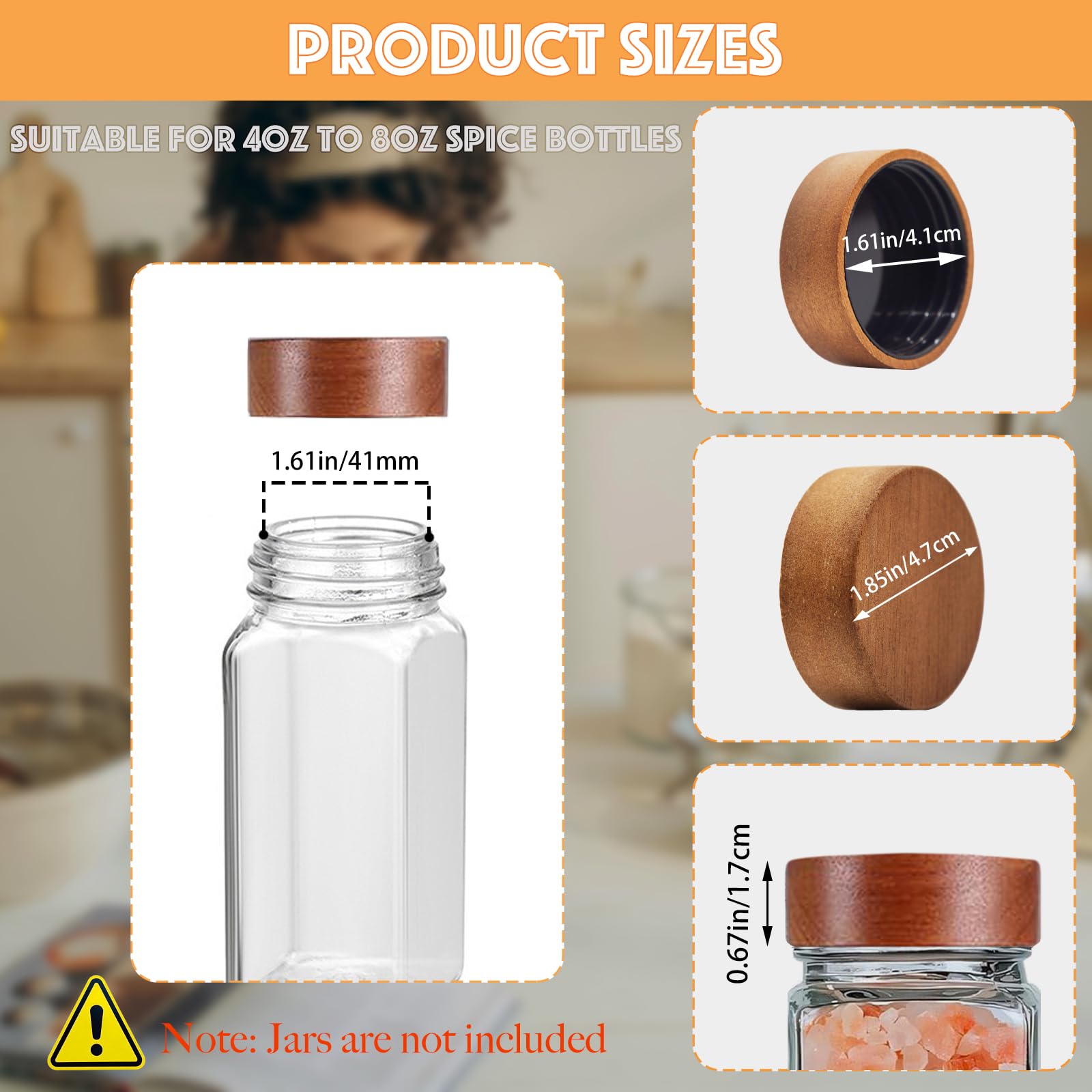Zepkouel lid fits 4oz and 8oz jars for versatile use