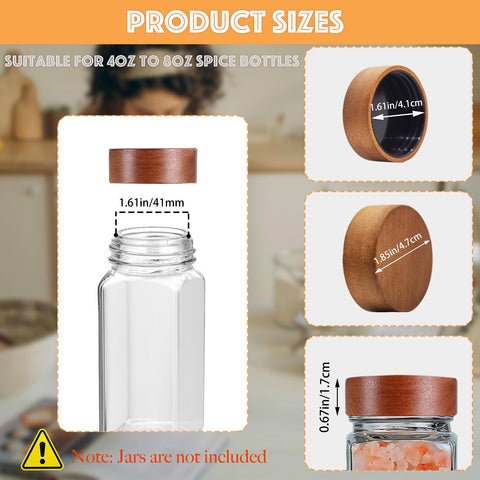 Zepkouel lid fits 4oz and 8oz jars for versatile use